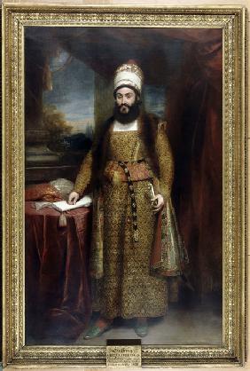 Porträt von Mirza Abolhasan Khan Ilchi (1776-1846) 1810