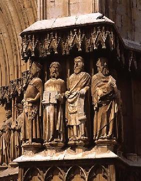 Jamb figures from the facade portal built betw