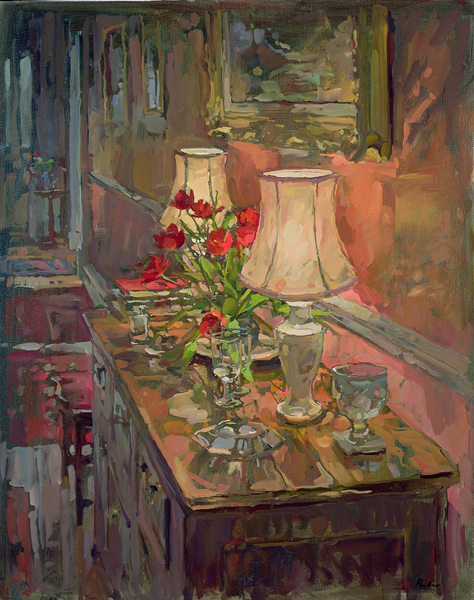 Lamps and Tulips von Susan  Ryder