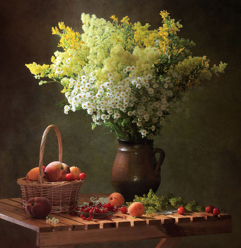 Sommerstillleben mit Wiesenblumen von Tatyana Skorokhod