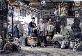 Showroom of a Lantern Merchant in Peking 1843