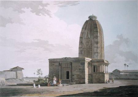 Hindoo Temple at Deo, in Bahar, plate XXIII from 'Oriental Scenery' von Thomas Daniell