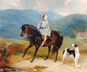Master Edward Coutts Marjoriebanks on his Pony c.1851