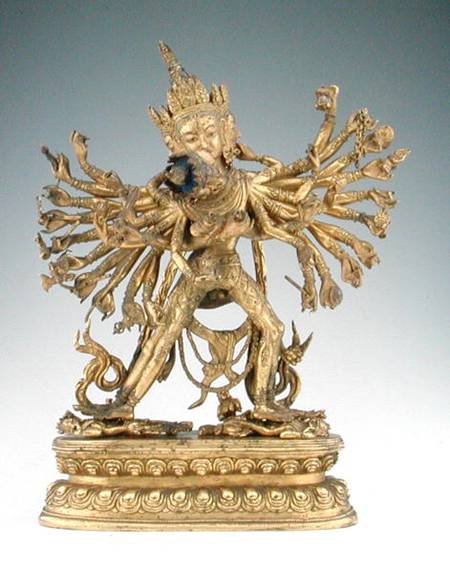 Kalacakra (gilt copper alloy & pigment) von Tibetan Art