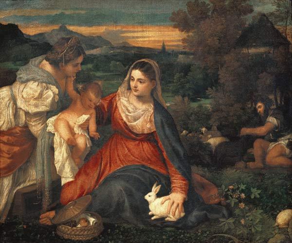 Die Madonna mit dem Kaninchen 1530