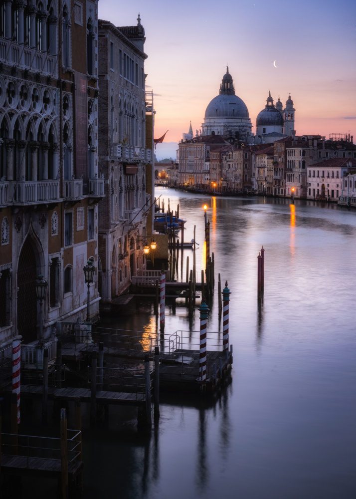 Venedig,Sonnenaufgang von der Academia-Brücke von Tomaz Klemensak
