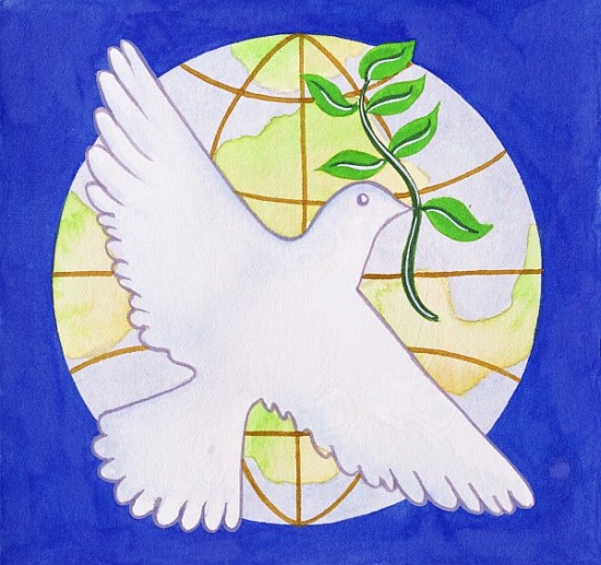 Dove of Peace, 2005 (w/c on paper)  von Tony  Todd