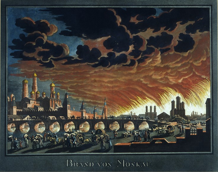 Brand in Moskau am 15. September 1812 von Unbekannter Künstler