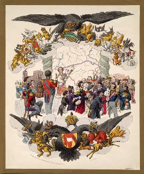 Der Wiener Kongress (Karikatur) 1815