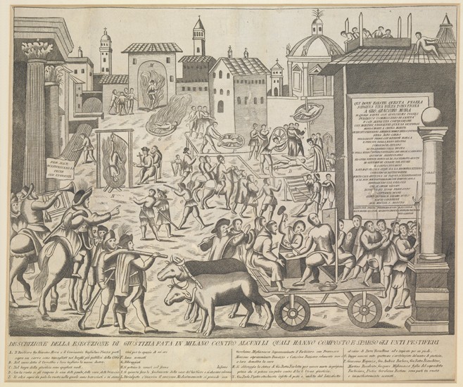 Die große Mailänder Pest, 1630 von Unbekannter Künstler