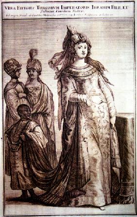 Kösem Mahpeyker mit Gefolge 1647