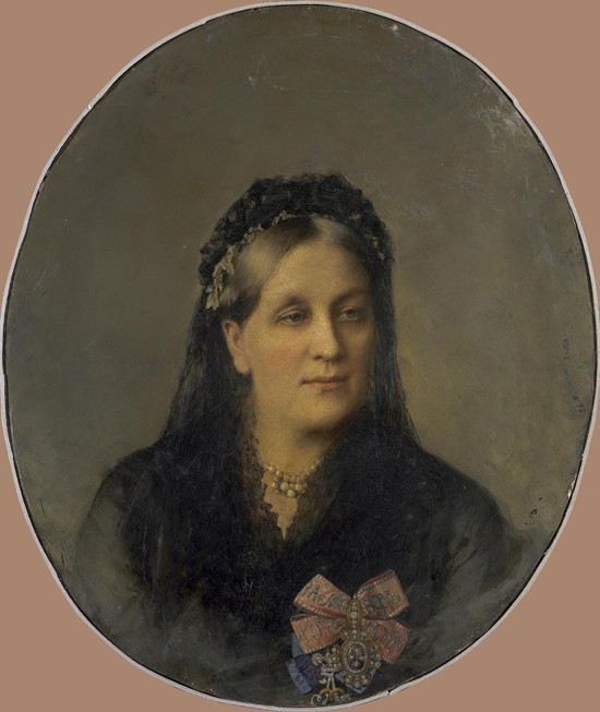 Porträt von Fürstin Maria Alexandrowna Dolgorukaja, geb. Apraxina (1816-1892) von Unbekannter Künstler