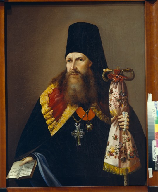 Porträt von Warlaam (Denissow), Erzbischof von Ural (1804-1873) von Unbekannter Künstler
