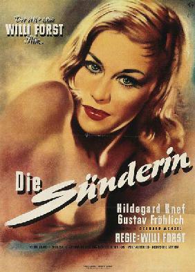 Filmplakat Die Sünderin 1951