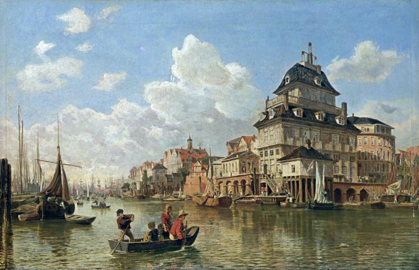The Boat House at Hamburg Harbour von Valentin Ruths