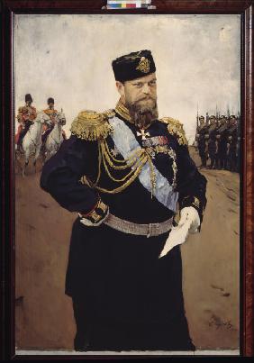 Porträt des Kaisers Alexander III. (1845-1894) 1900