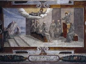 Der Heilige Franziskus erscheint den Bruedern in Arles 1650