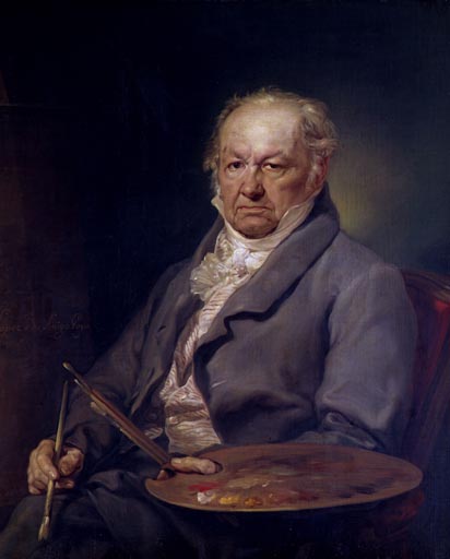 Bildnis des Malers Francisco Goya von Vicente López y Portaña