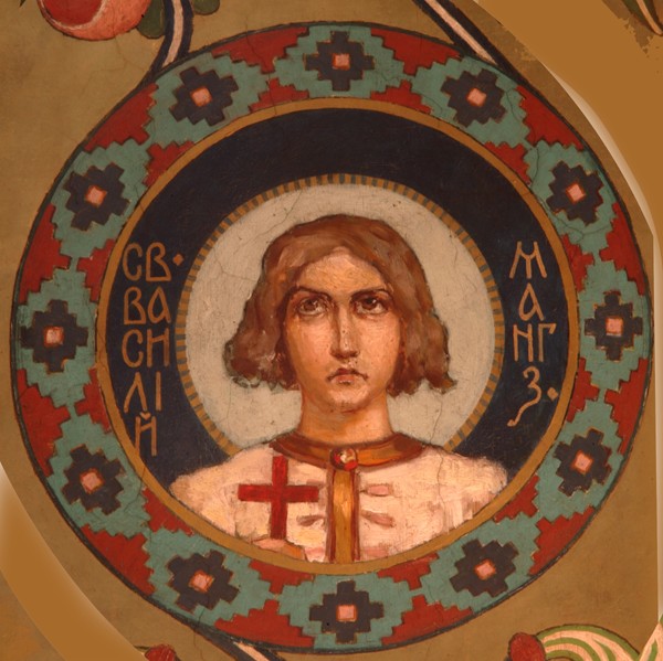 Heiliger Basilius von Mangaseja von Viktor Michailowitsch Wasnezow