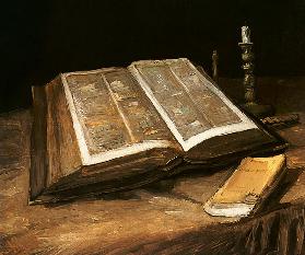 Stilleben mit Bibel 1885