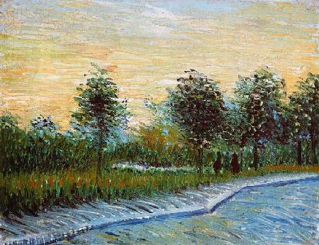 Weg im Park Voyer d` Argenson 1887