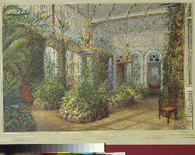 Der Wintergarten im Jussupow-Palais in St. Petersburg 1852