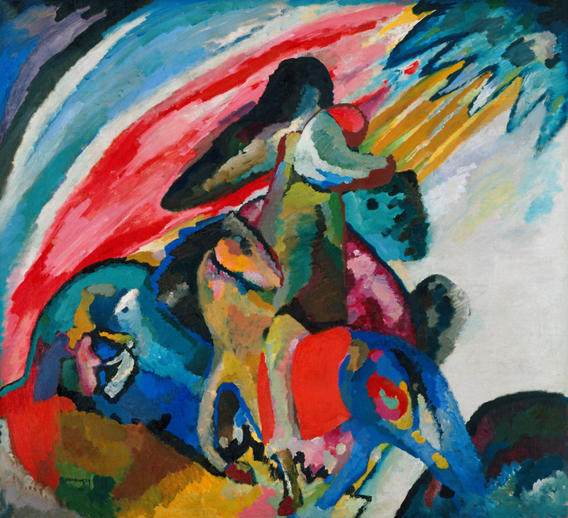 Improvisation 12 (Der Reiter) von Wassily Kandinsky