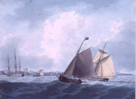 Shipping off Cromer, Norfolk von William Anderson