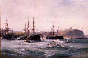 The Channel Fleet off Scarborough 1896