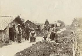 Kaiwhaiki pa, Upokongaro, c.1895 (silver gelatin print) 