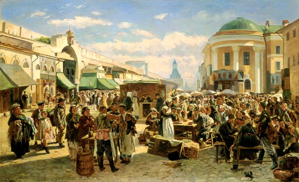 The Town Fair von Wladimir Jegorowitsch Makowski