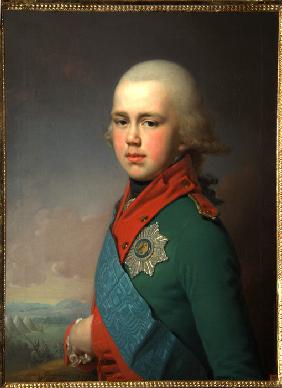Porträt des Großfürsten Konstantin Pawlowitsch von Russland (1779-1831) 1795
